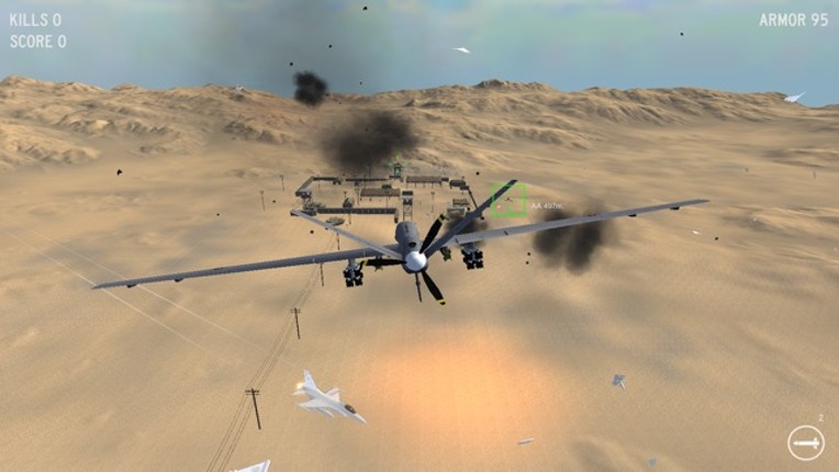 Frontline Drone Combat: Birds-Eye of Arena Supremacy. Play Modern Gunship Mission Game screenshot