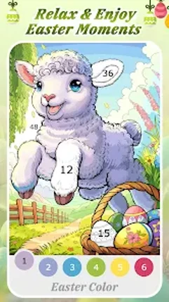Easter Color by Number Games screenshot