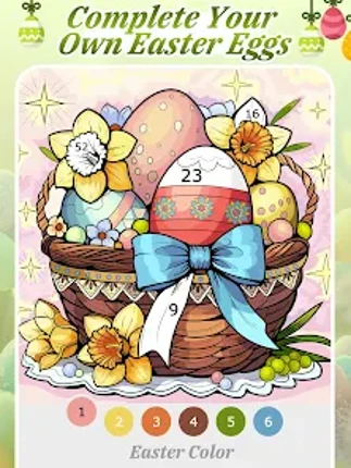Easter Color by Number Games Image