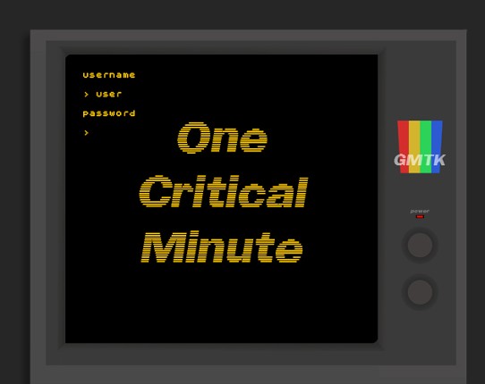 One Critical Minute Image