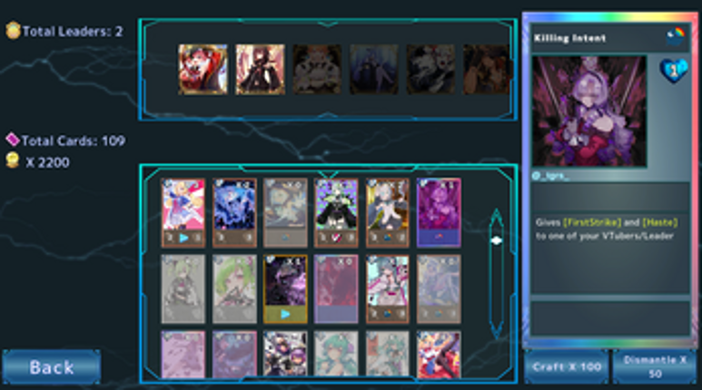 Virtual Legends CCG (BETA) screenshot