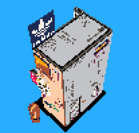 [picoCAD] HUE BR Store & Café screenshot