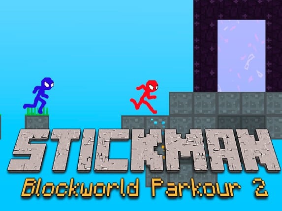 Stickman Blockworld Parkour 2 Game Cover