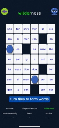 Syllable Word Search screenshot