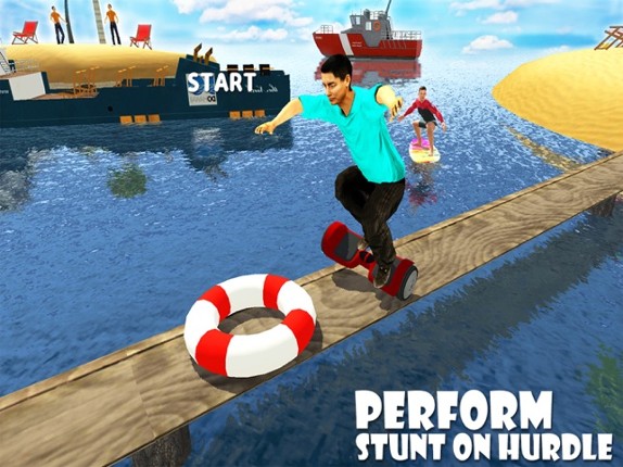 Beach Race :Scooter Stunt Game screenshot