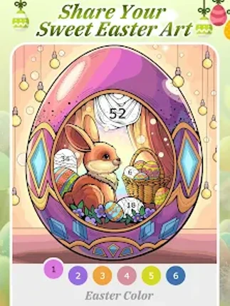 Easter Color by Number Games screenshot