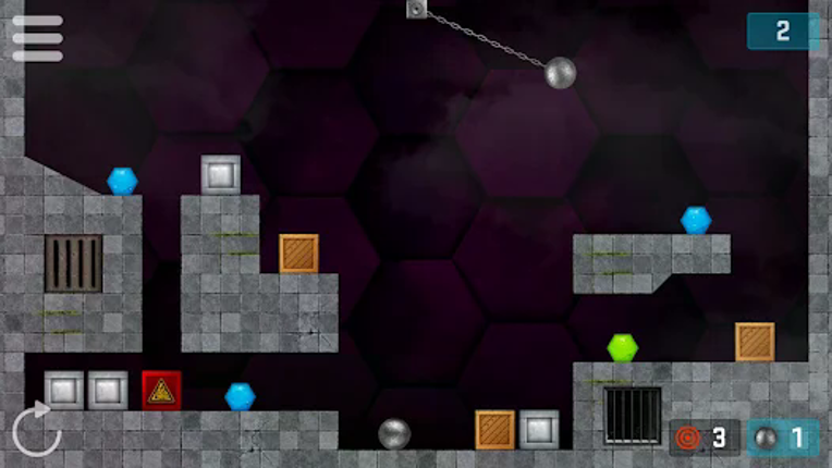 HEXASMASH - Physics Puzzle screenshot
