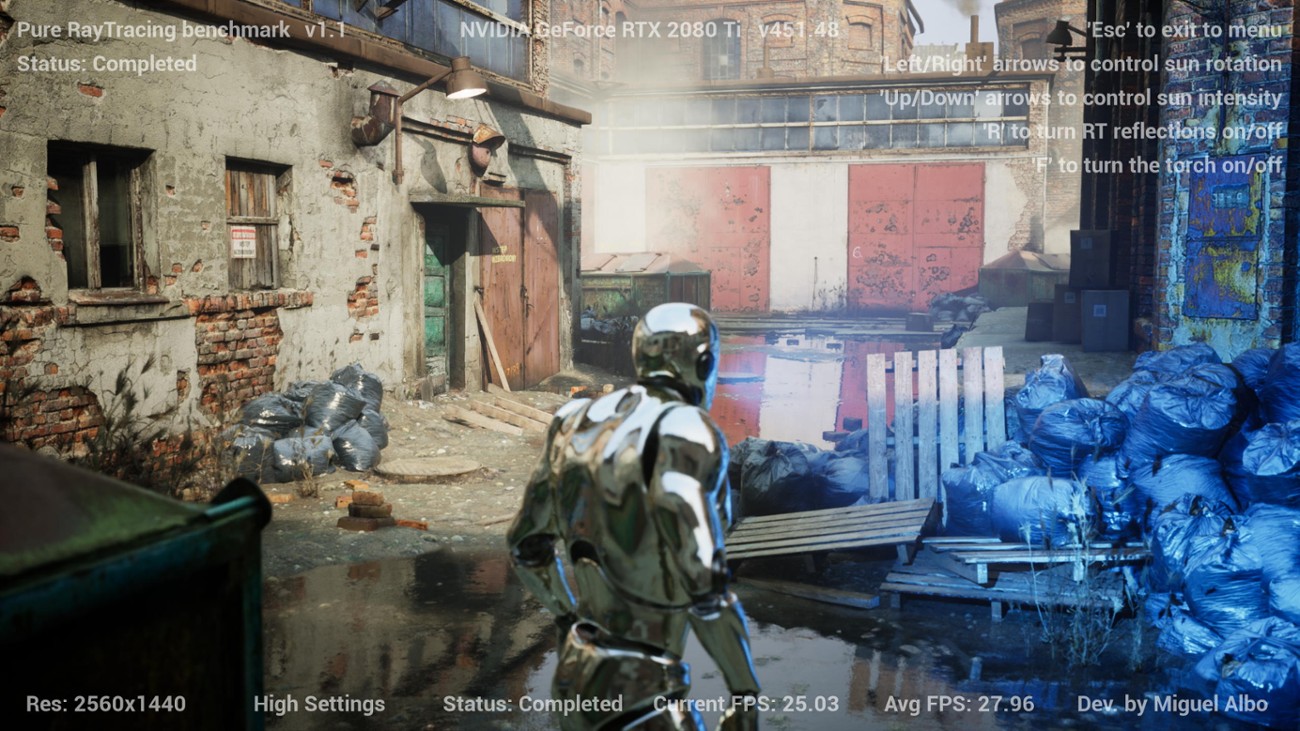 Games like Pure RayTracing benchmark