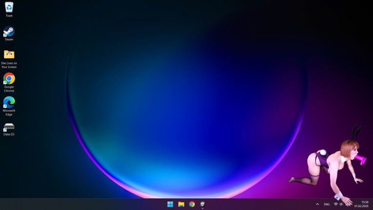 She Lives on Your Screen Image