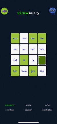 Syllable Word Search screenshot