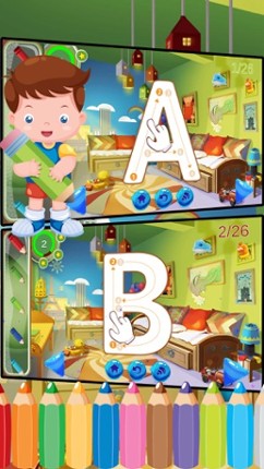 ABC Alphabet Phonics Coloring Book - English Vocabulary For Preschool Kids Games screenshot