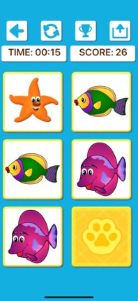 Animal Memory Matching Games screenshot