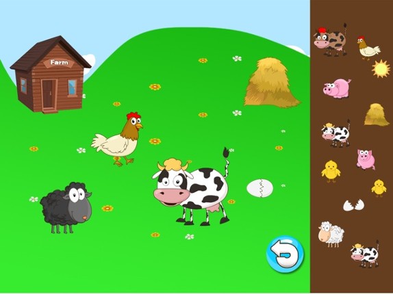 Anna's animals farm house - (Happy Box)free english learning toddler games screenshot