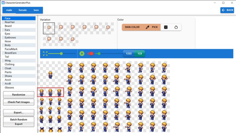 Character Generator Plus screenshot