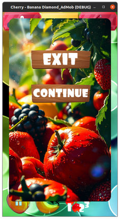 Cherry‑Banana Diamonds screenshot