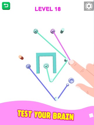 Color Rope Puzzle: Roll Around screenshot