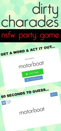 Dirty Charades NSFW Party Game screenshot