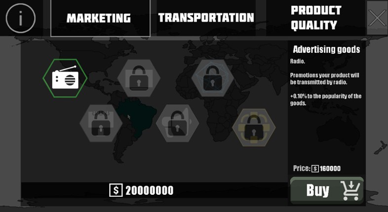 Export Simulator screenshot