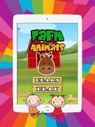 Funny Farm Animals with Phonics for Kids Image