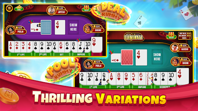 Indian Rummy Offline Card Game screenshot