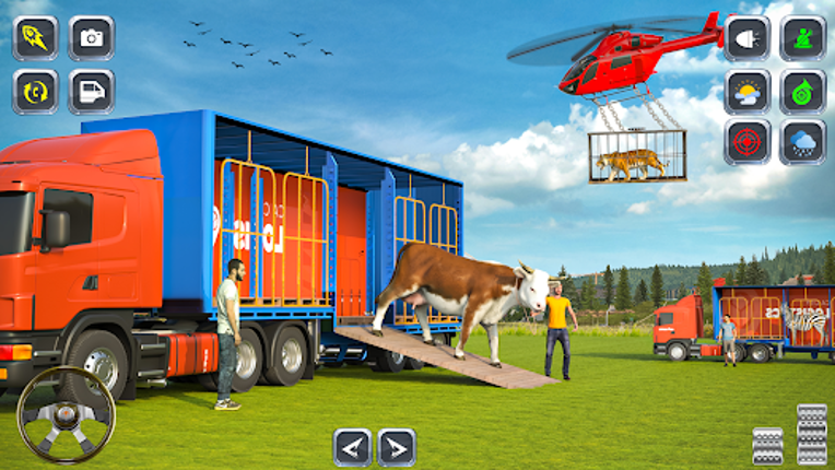 Real Animal Cargo Truck Game Image