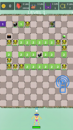 Bot and balls. Brick breaker screenshot