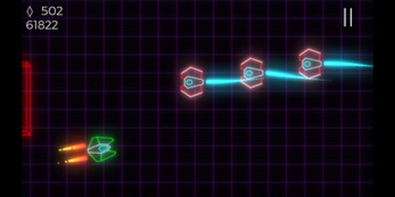 Neon Light Spaceship screenshot