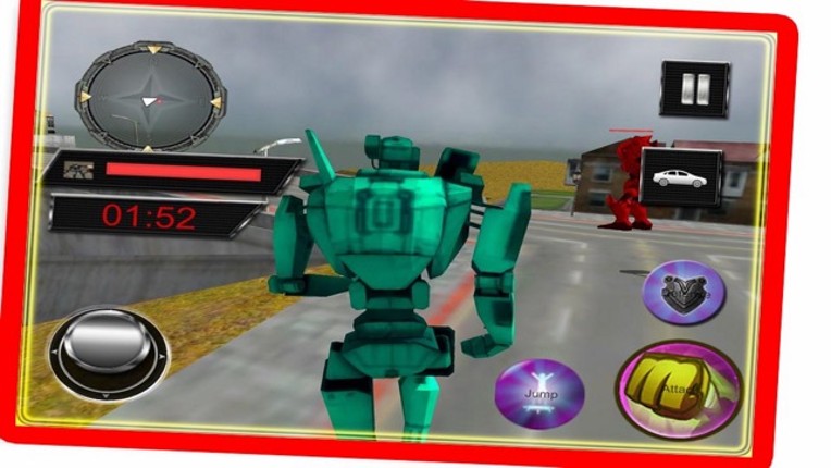 Robot Car Fighting Street 3D screenshot