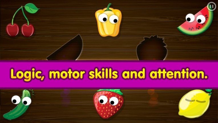 Smart Baby Shapes FOOD: Fun Jigsaw Puzzles and Learning Games for toddlers & little kids screenshot