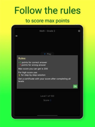 2nd Grade Math Challenge screenshot