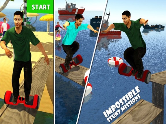 Beach Race :Scooter Stunt Game screenshot