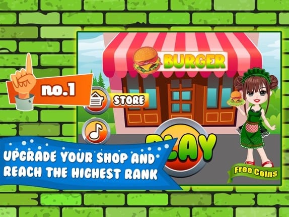 Burger Cooking Restaurant Maker Jam - the mama king food shop in a jolly diner story dash game! screenshot