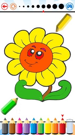 Flowers Coloring Book for kids - Drawing free game Image