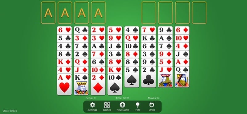 Free-Cell Solitaire screenshot