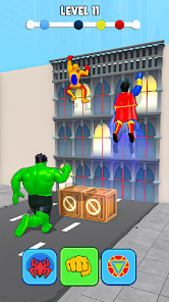 Superhero Transform Shift Game screenshot