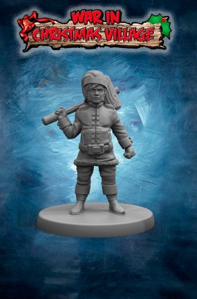 War in Christmas Village Workshop Elves Image