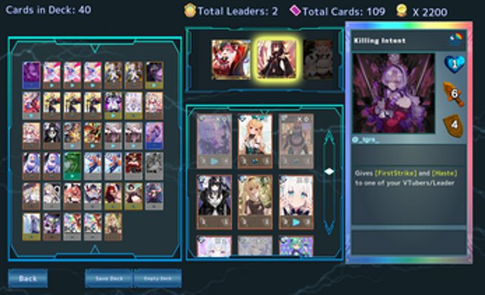 Virtual Legends CCG (BETA) screenshot