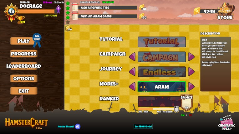 HamsterCraft screenshot