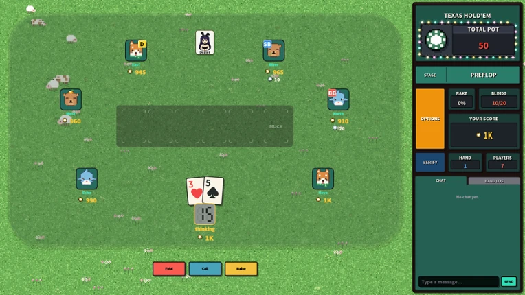 Pixel Texas Hold'em Image