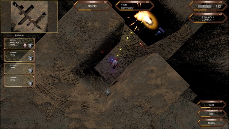 RocketShip Go Up screenshot