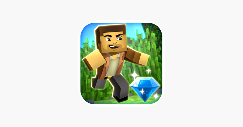 3d Block-Head Jungle Survival Pixel Runner Game Cover