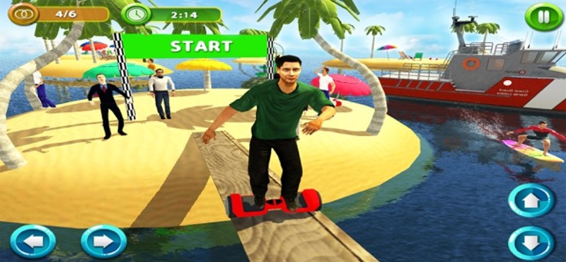 Beach Race :Scooter Stunt Game screenshot