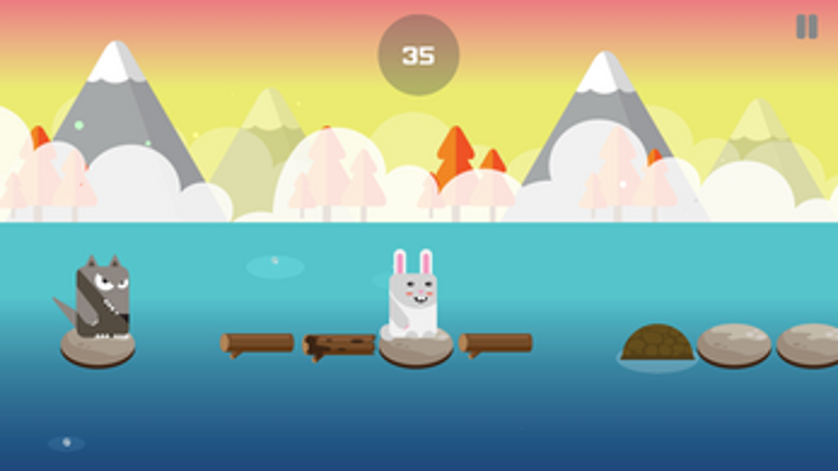 Poke rabbit jumping Image