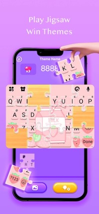 Jigsaw Keyboard-win Kika Theme screenshot