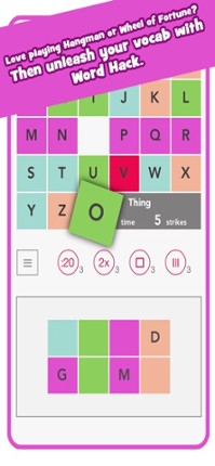 Word Hack Puzzles screenshot