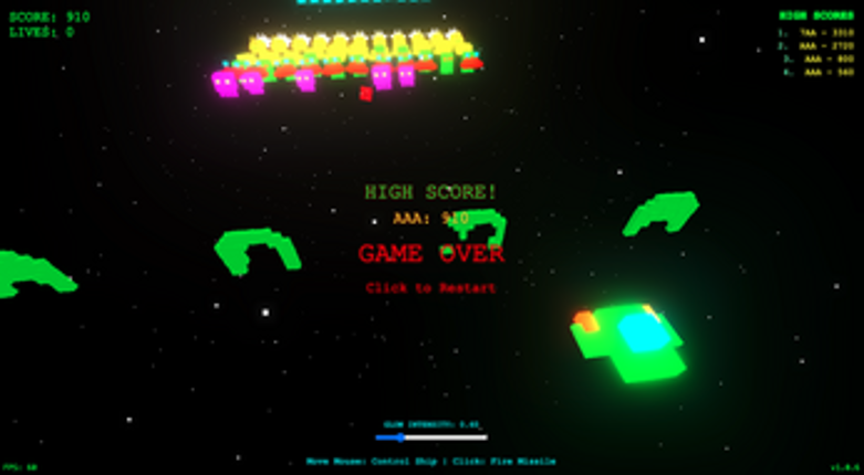 3D Space Invaders Image