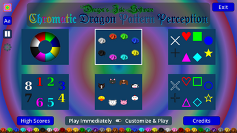 Chromatic Dragon Pattern Perception Image