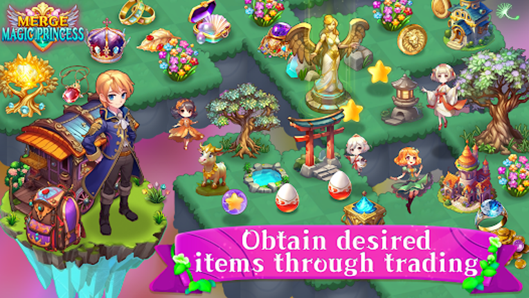 Merge Magic Princess: Tap Game screenshot