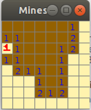 Minesweeper in Java screenshot