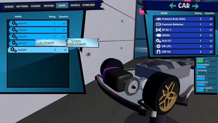 Pocket Racer Shop Sim screenshot
